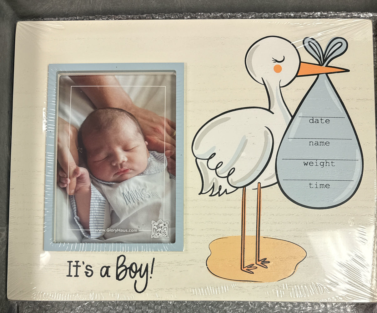 Stork It's A Boy Frame