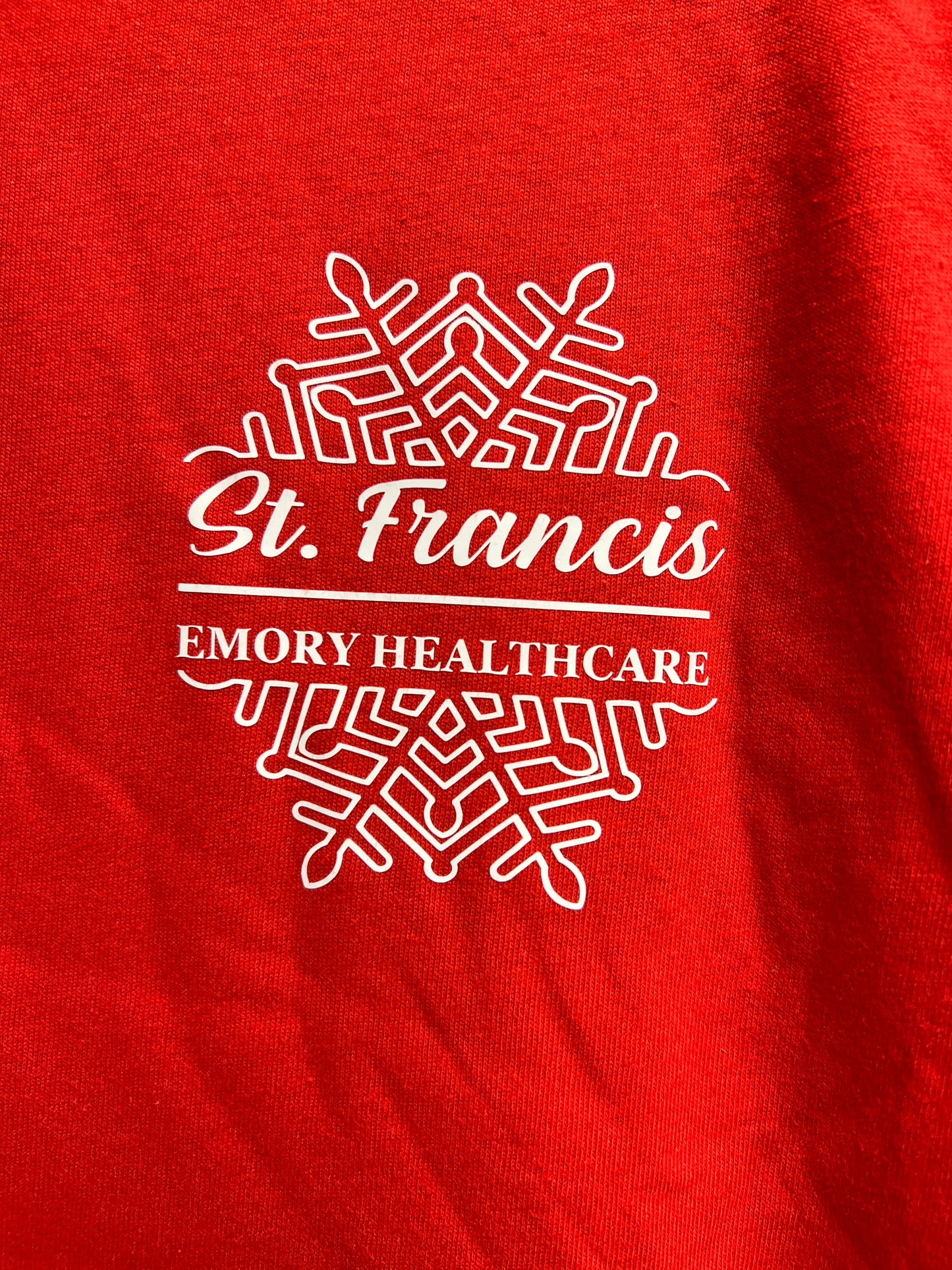 Logo Apparel Medium Long Sleeve Red Christmas Shirt