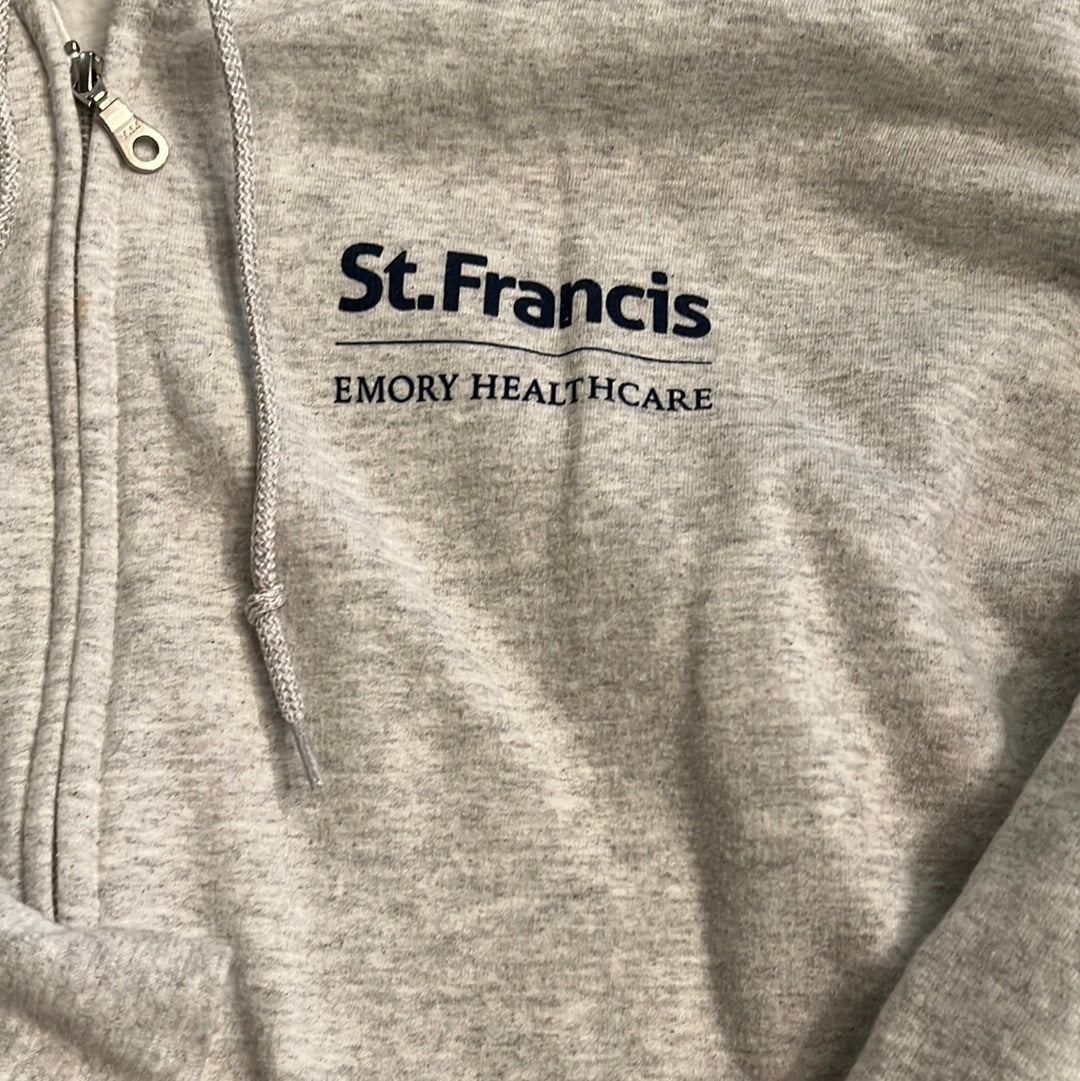 Logo Apparel Screen Print Zip Up Hoodie XL