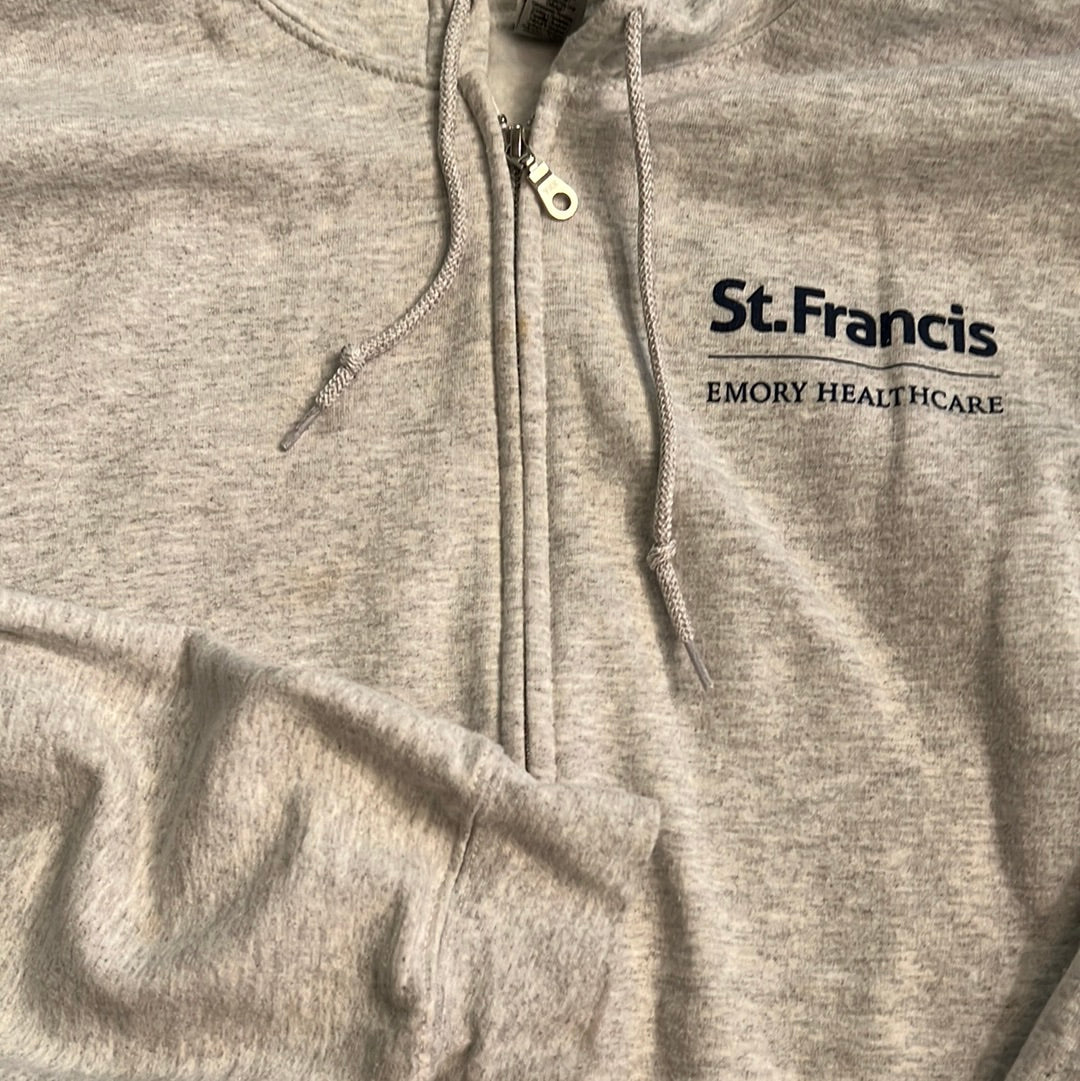 Logo Apparel Screen Print Zip Up Hoodie XXL