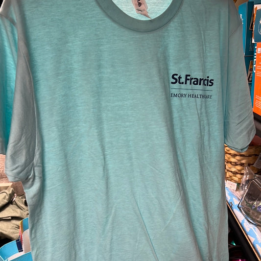 Logo Apparel Aqua Short Sleeve T Shirt Large