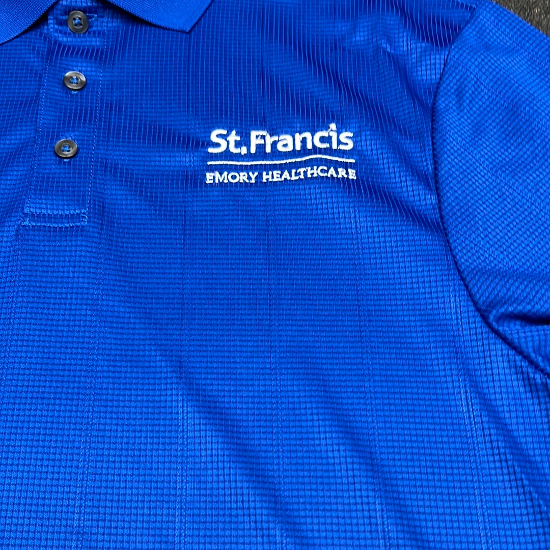 Logo Apparel Blue Polo Port Authority Medium