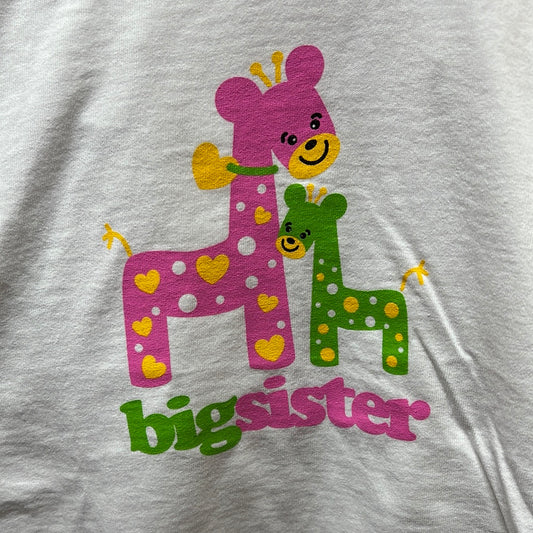 Big Brother/Big Sister Giraffe White T-shirt