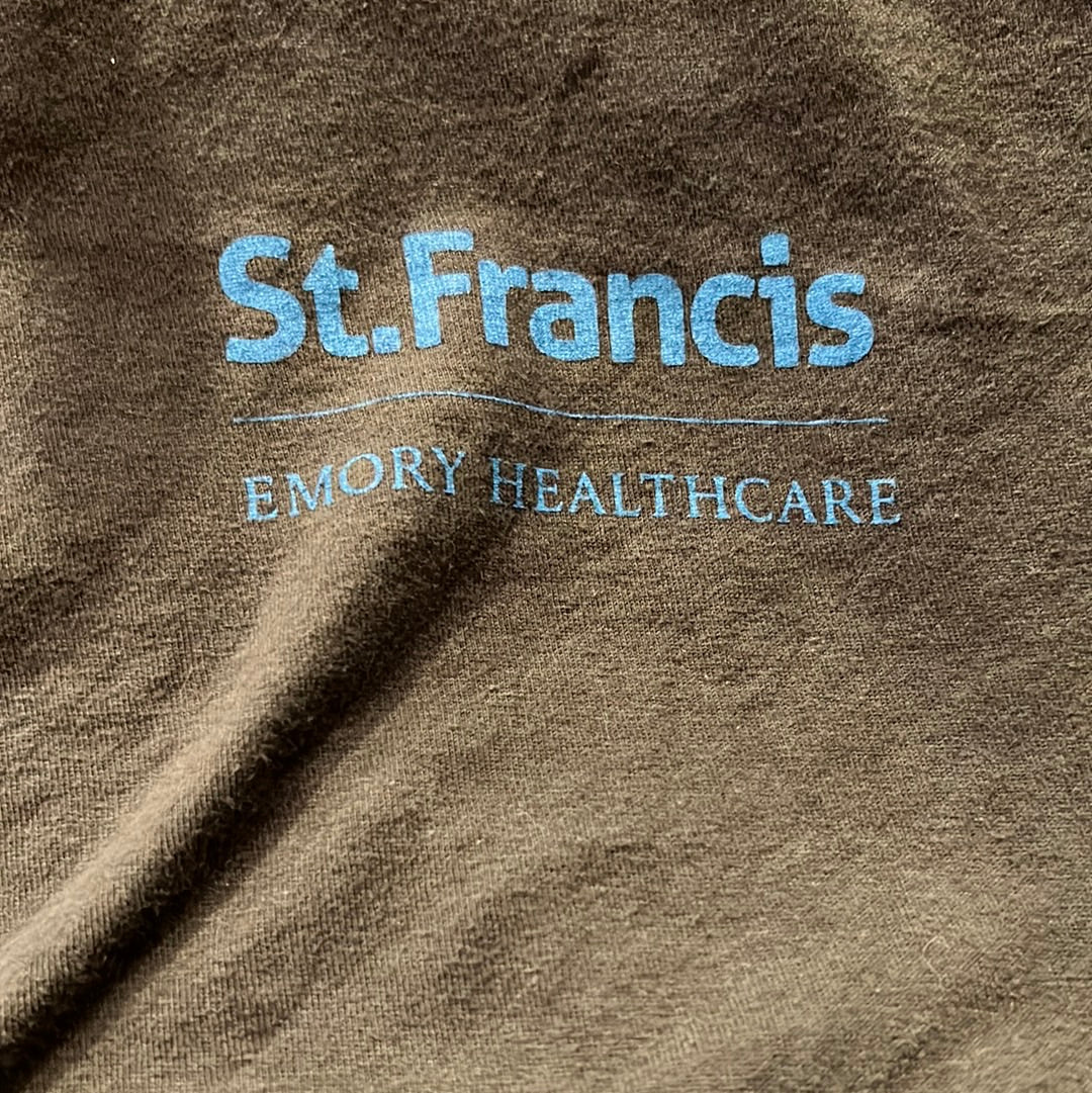Logo Apparel XXL Charcoal Short Sleeve T-Shirt with Blue Screen Print