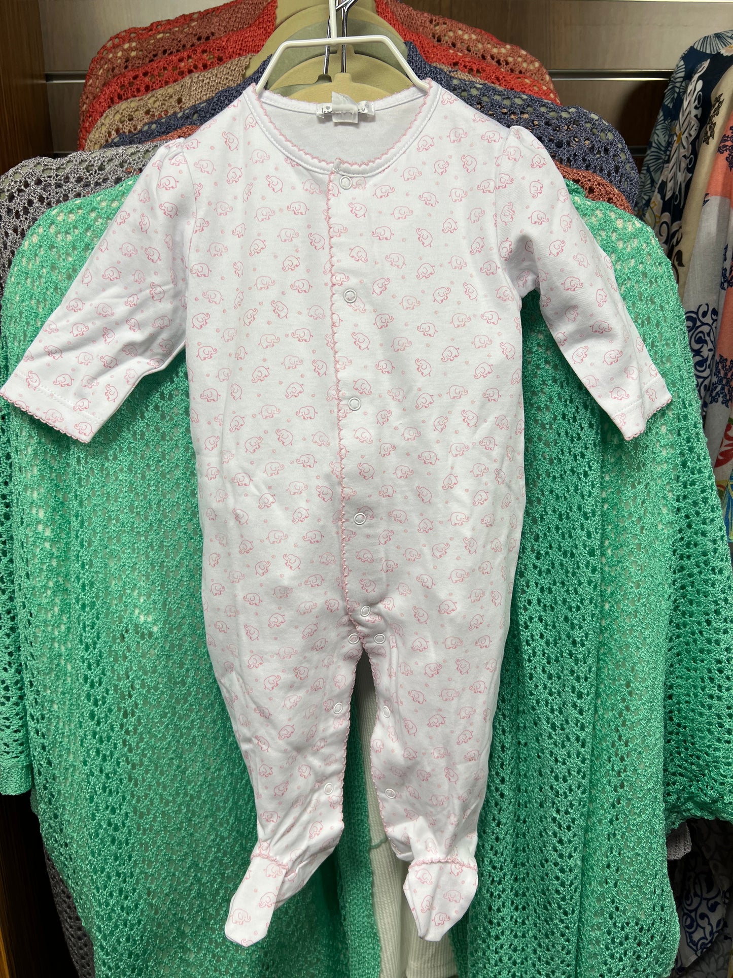 Kissy Kissy Ele-fun Print Footie