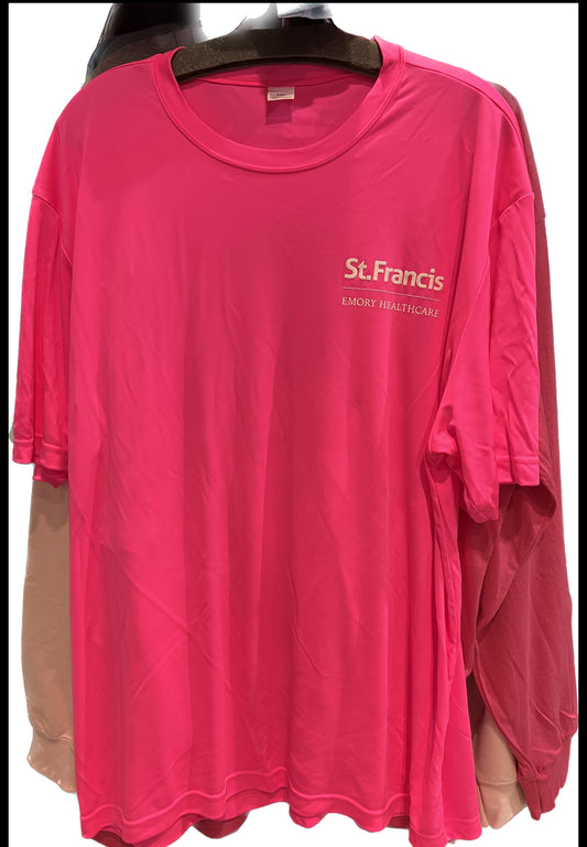 Logo Apparel XXXL Dry Fit Pink with White Logo