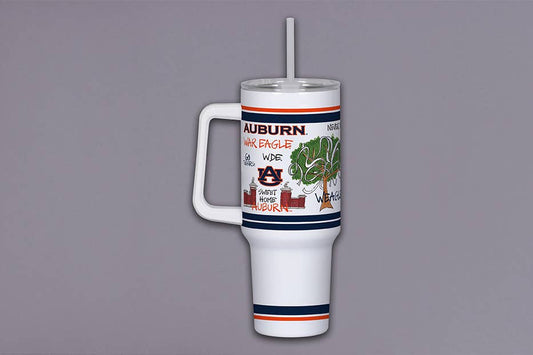 AU 40oz Tumbler w/ Handle