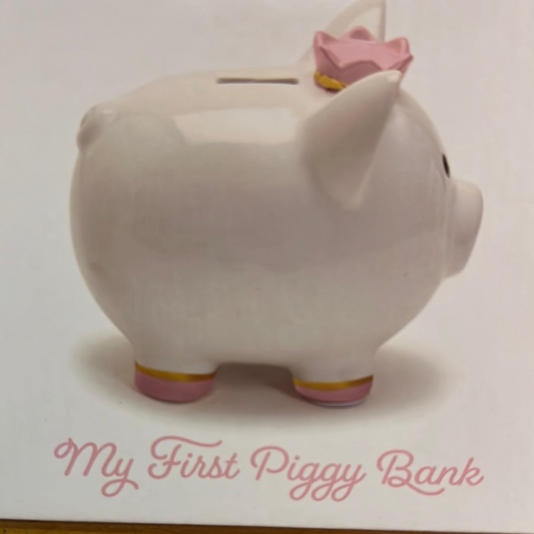 Princess Piggy Bank w/ Crown