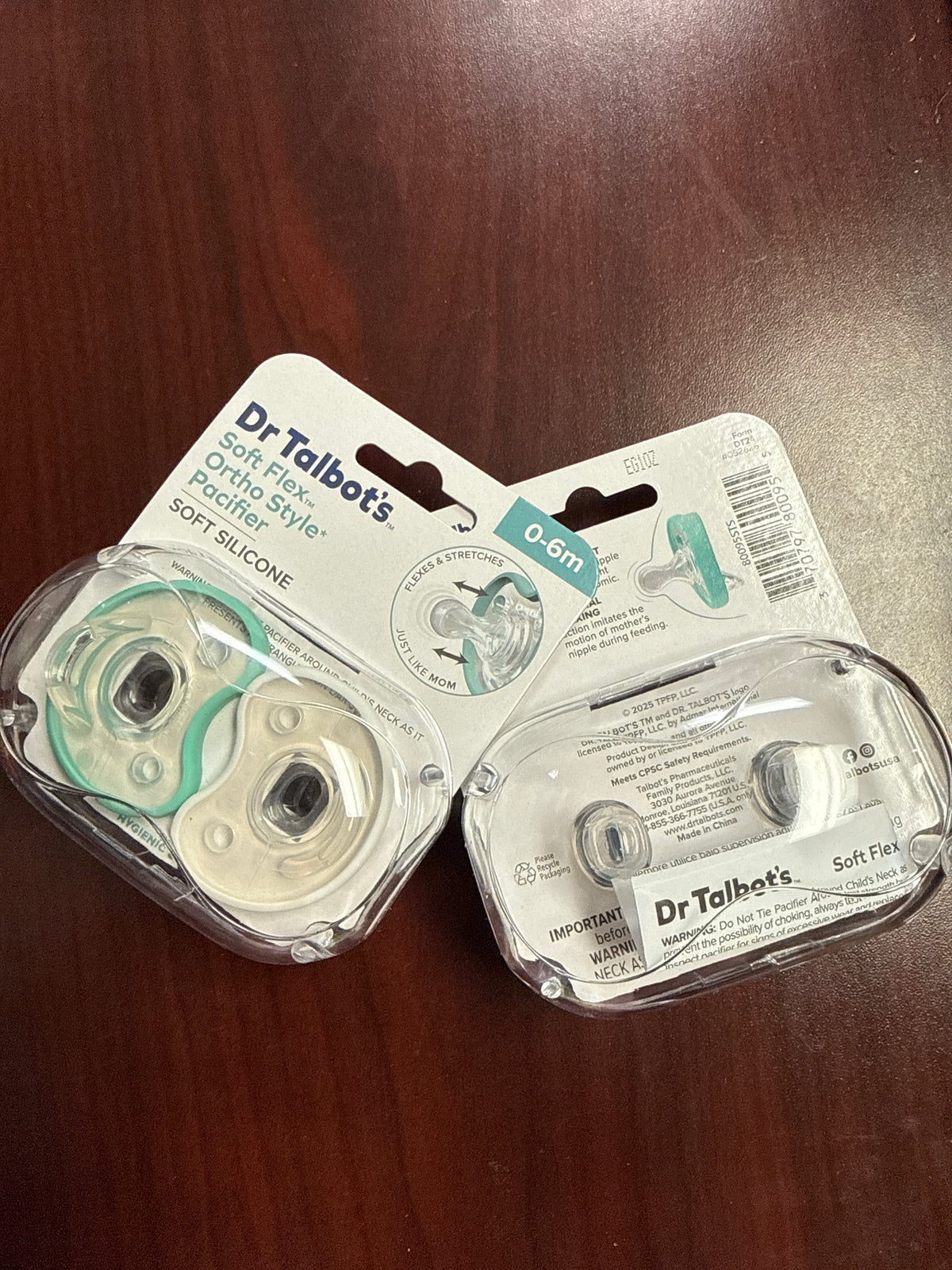 Dr Talbot's Silicone Soft Flex Orthodontic Pacifiers- 2 pk