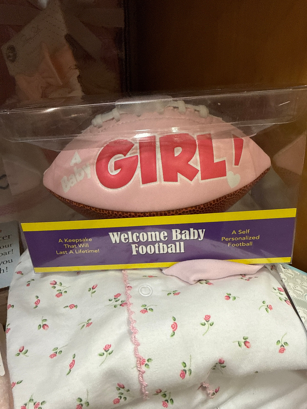 It's a Girl Mini Football