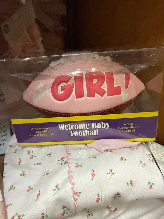 It's a Girl Mini Football