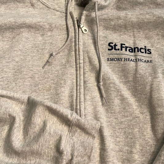 Logo Apparel Screen Print Zip Up Hoodie XXL