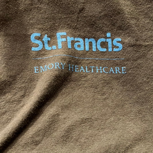Logo Apparel XXL Charcoal Short Sleeve T-Shirt with Blue Screen Print