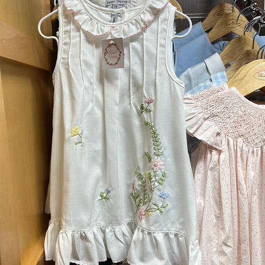 Sweet Dreams-Embroidered Night Gown-Floral