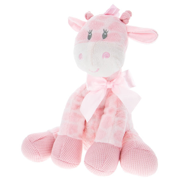 Pink Giraffe Rattle 9"