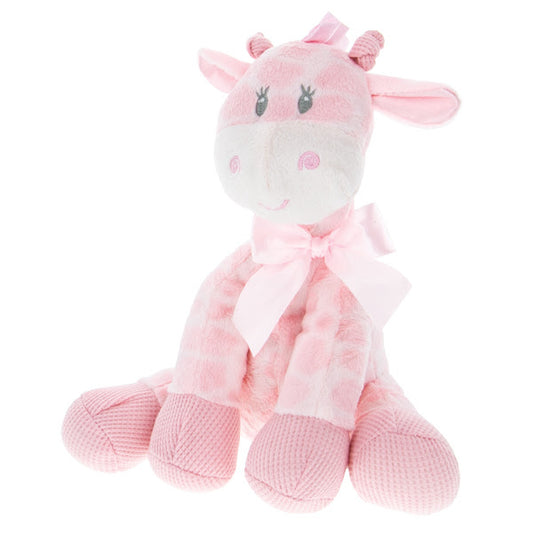 Pink Giraffe Rattle 9"